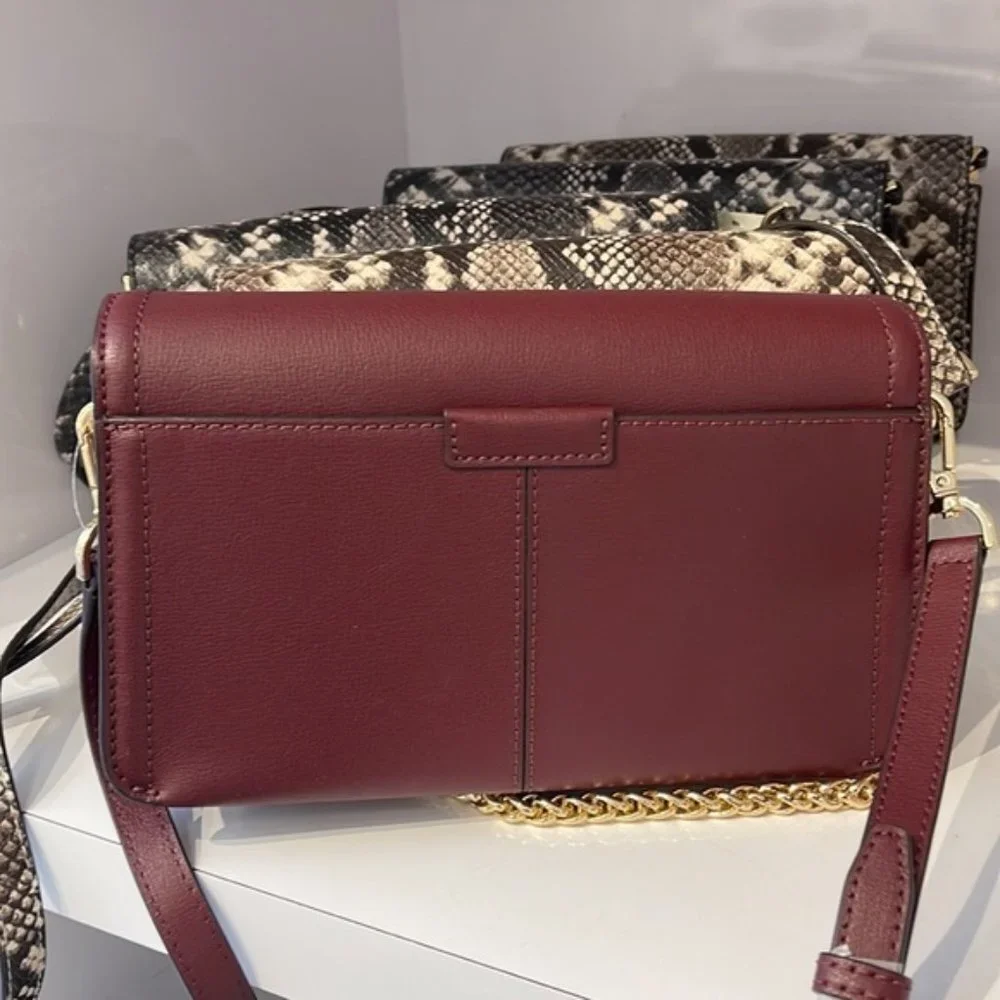 Michael Kors Sonia Medium Leather Shoulder Bag Merlot